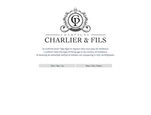 Tablet Screenshot of champagne-charlier.com